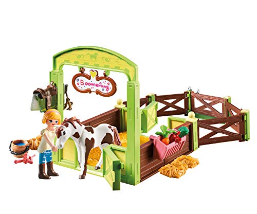 PLAYMOBIL DreamWorks Spirit Establo Abigaíl y Boomerang, a Partir de 4 Años (9480)
