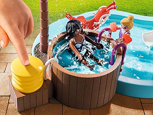 Playmobil Family Fun 70611 Piscina Infantil con Jacuzzi para Jugar con Agua, a Partir de 4 años