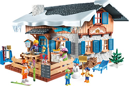 PLAYMOBIL Family Fun Cabaña de Esquí, A partir de 4 años (9280)