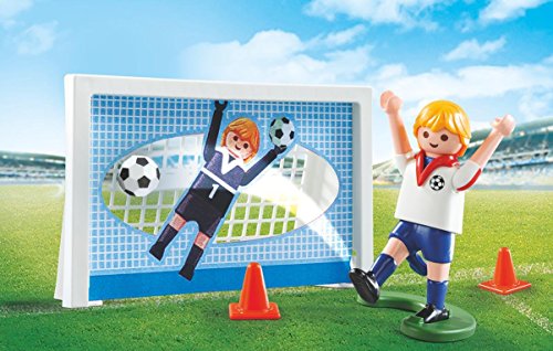 Playmobil Fútbol- Maleta Playmobil Playset, Multicolor, 5,5 x 21 x 16,3 cm (5654)