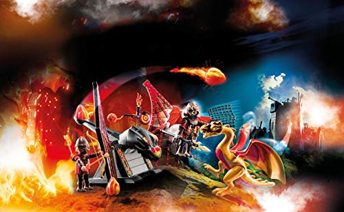 PLAYMOBIL Novelmore 70226 Entrenamiento del Dragón Bandidos Burnham, A partir de 8 años