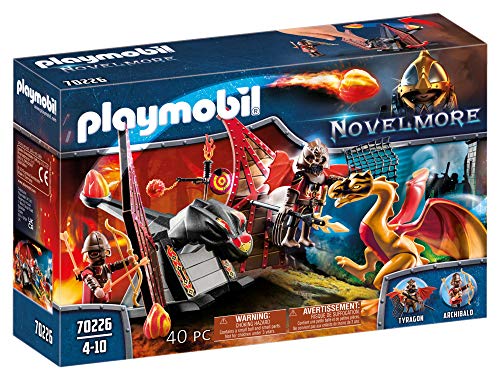 PLAYMOBIL Novelmore 70226 Entrenamiento del Dragón Bandidos Burnham, A partir de 8 años