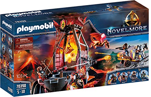 PLAYMOBIL Novelmore 70390 Mina de Lava de los Bandidos de Burnham, A partir de 5 años