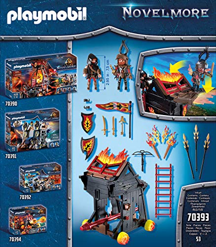 PLAYMOBIL Novelmore 70393 Ariete de Fuego de los Bandidos de Burnham, A partir de 5 años