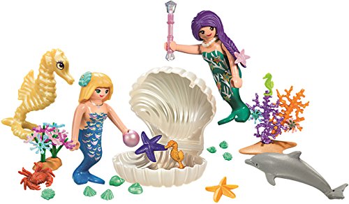 PLAYMOBIL- Princess-Maletín Grande Sirenas Conjunto de Figuras, Multicolor (9324)
