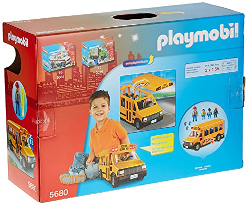 PLAYMOBIL School Bus Vehicle Playset