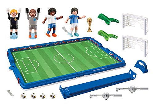 PLAYMOBIL Soccer International 2018 FIFA World Cup Russia Campo de Fútbol Maletín, única (9298)