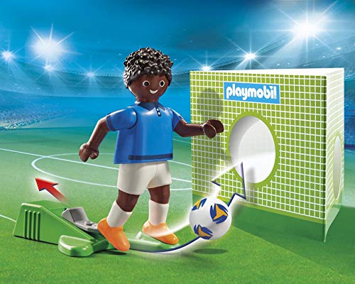 PLAYMOBIL- Sports & Action Jugador de Fútbol, Francia B, Multicolor (70481)