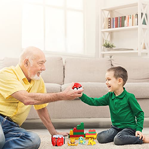 Poké Bolas Figuritas, Figuras Pokéball Toys, Pokeball Juguetes para Celebración de Fiestas Infantiles, Regalo de Cumpleaños.