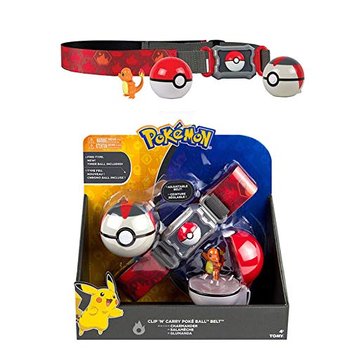 Pokemon Pokeball Cinturón Charmander Figura De Acción Monstruo De Bolsillo Monstruo De Batalla Juguetes para Niños Regalo 4Cm