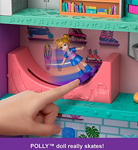 Polly Pocket Centro Comercial de juguete para muñecas, multicolor (Mattel GFP89)