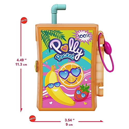 Polly Pocket Estuche Safari por la Selva, Multicolor (Mattel GKJ53)