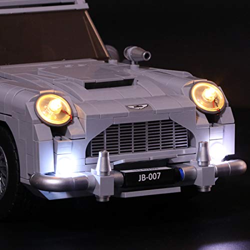 Poxl Iluminación LED para James Bond Aston Martin DB5 LED Light Kit de luz LED compatible con Lego 10262 – Modelo Lego no incluido