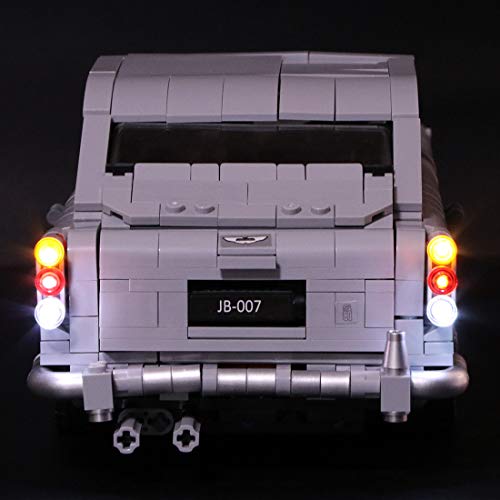 Poxl Iluminación LED para James Bond Aston Martin DB5 LED Light Kit de luz LED compatible con Lego 10262 – Modelo Lego no incluido