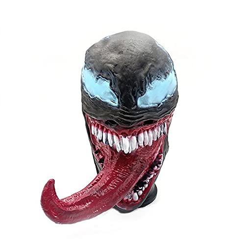 PRETAY Halloween Avengers Máscara de Venom Hulk Spiderman Marvel Adults Cosplay Escudo Capitan America Thor's Iron Man Superman (Color : Black, Size : XL(60~70cm))
