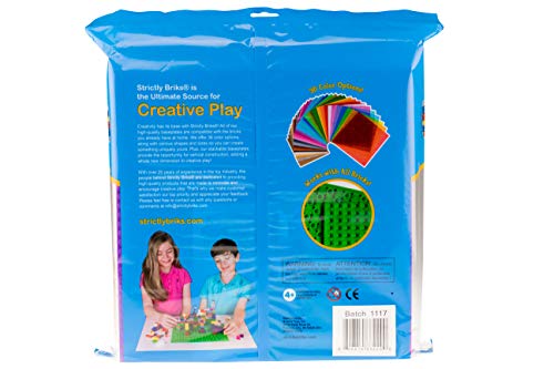 Rainbow - Pack de 12 Bases apilables para Construir - Compatible con Todas Las Grandes Marcas - 25,4 x 25,4 cm