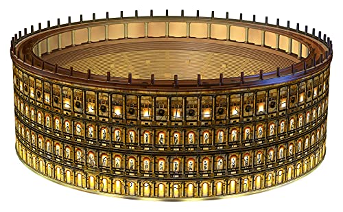 Ravensburger 11148 Puzzle 3D Colosseo, Edición Nocturna, 216 Piezas, Multicolores, Edad Recomendada 10+, Dimensiones Finales 32x26x10 cm