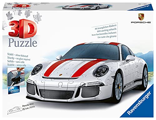 Ravensburger-12528 9 Puzzle 3D Porsche 911, Multicolor (12528)