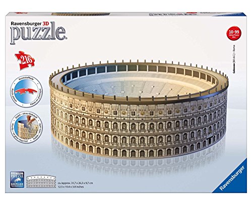 Ravensburger-12578 4 Arquitectura Puzzle 3D, Color Beige, Gris, 39.9 x 27.2 x 7.4 (12578)