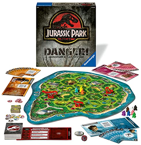 Ravensburger 269884 Jurassic Park Danger, Juego de Mesa, 2-5 Jugadores, Edad Recomendada 10+, Juegos de Mesa Familiares