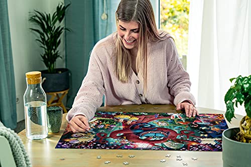 Ravensburger Puzzle 1000 Piezas, Ilustración Alicia en el País de las Maravillas, Colección Fantasy, Rompecabezas Ravensburger de Alta Calidad, Jigsaw Puzzle para Adultos
