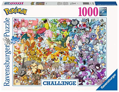 Ravensburger Puzzle 1000 Piezas, Pokémon Challenge, Colección Challenge, Impossible Rompecabezas Ravensburger de Alta Calidad, Jigsaw Puzzle