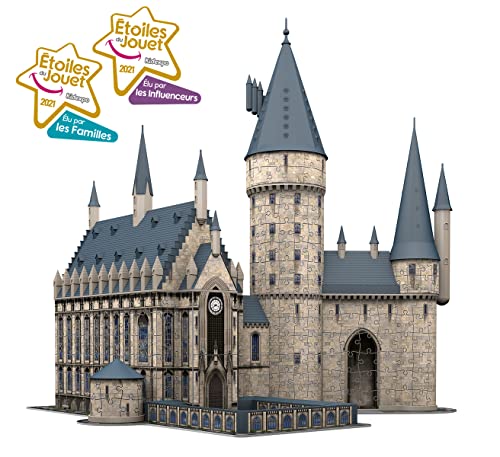 Ravensburger Puzzle 3D Harry Potter Castillo de Hogwarts Gran Comedor, Puzzle 3D, 540 Piezas, Puzzle Harry Potter, Edad Recomendada 10+