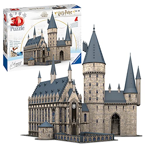 Ravensburger Puzzle 3D Harry Potter Castillo de Hogwarts Gran Comedor, Puzzle 3D, 540 Piezas, Puzzle Harry Potter, Edad Recomendada 10+