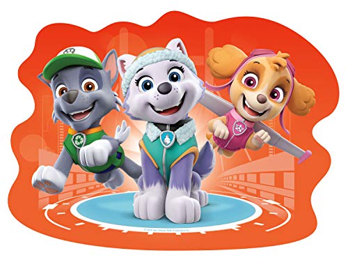 Ravensburger Puzzle, Paw Patrol, 4 Puzzle Shaped Giant, Puzzle Niños, Edad Recomandada 3+, 10-12-14-16 Piezas