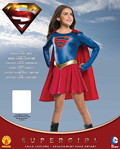 Rubies Official Disfraz Supergirl serie de televisión, disfraz infantil, 147 cm – grande, 8/10 años