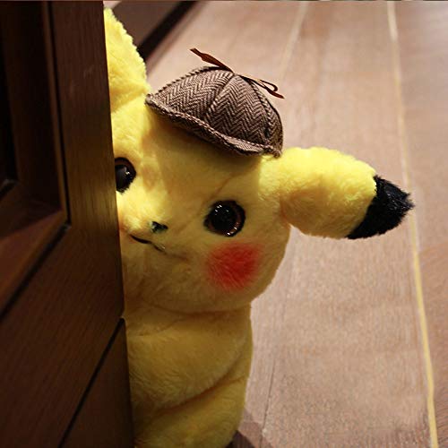 Ruiodr Detective Pikachu Juguetes De Peluche Juguetes De Peluche Pokémon Pikachu Muñecas De Anime Regalos De Cumpleaños De Navidad para Niños Detective Pikachu