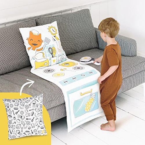 SAGO mini Cojín Cocina-Juego Simbólico, Multicolor, 45,7 x 45,7 cm (Spin Master 6045671)