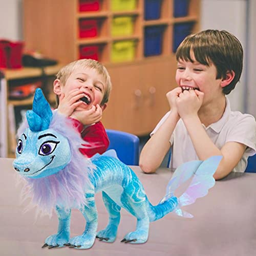 SASKATE Raya and The Last Dragon Sisu Figura, juguete de peluche de dragón, película leyenda del dragón, juguete de peluche para niños, regalo de cumpleaños de 28 cm