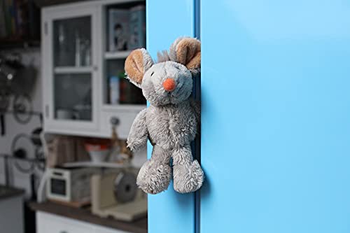 Schaffer 3547 Eddi - Ratón magnético de Peluche (11 cm), Color Gris