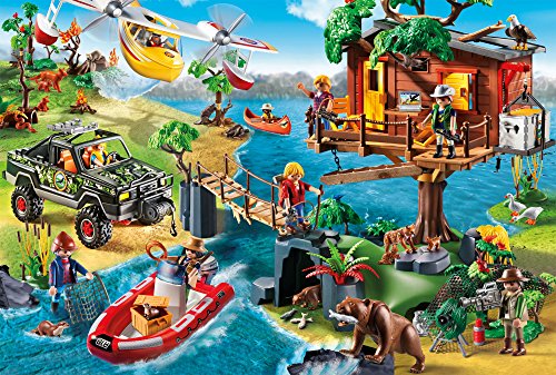 Schmidt Spiele 56164 - Playmobil, casa del árbol, 150 Partes, clásico Puzzle, Incluyendo la Figura