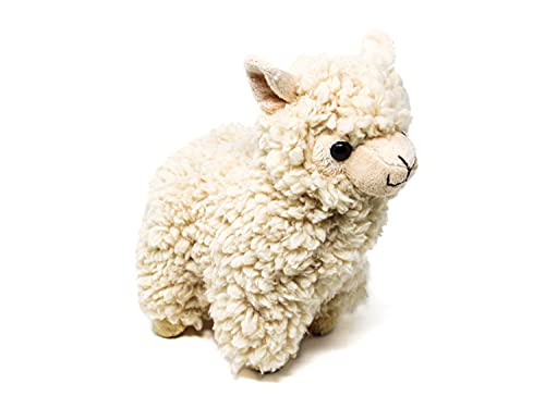 Selldorado® 2 peluches de lama / alpaca de peluche suave en marrón y beige, 22 cm para bebés y niños
