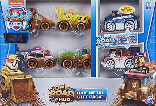 Set de Regalo de Metal de la Patrulla Canina, con Seis vehículos, versión Offroad Mud