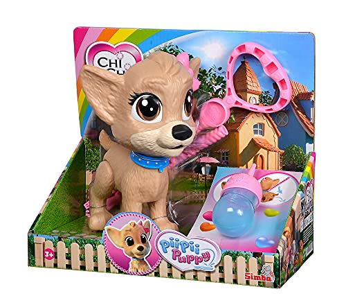 Simba 105893460 Chi Chi Love Pii Pii Puppy - Perro para pasear al Perro, Hace Pipi, a Partir de 3 años, 20 cm