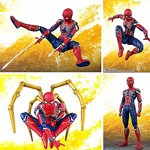 SJS Figura de acción de Iron Spiderman Avengers Infinity War colección de Juguetes de superhéroe de 6 Pulgadas, con Pieza de construcción y Accesorio