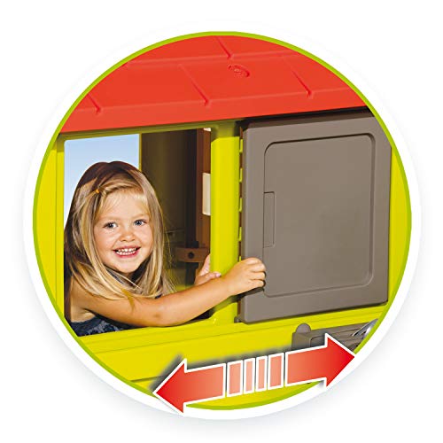 Smoby-Casa infantil Nature II con cocina y accesorios (810713), color verde