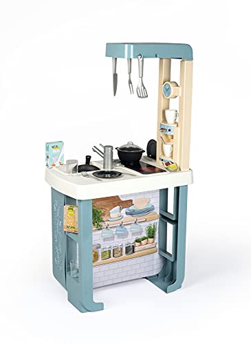 Smoby Cocina Bon appetit de Juguete, ollas, sartenes, Cubiertos, hornos, para niños a Partir de 3 años (310823), color carbón
