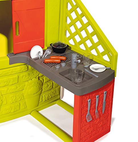 Smoby-Cocina exterior para Jura Lodge II (810901) Accesorio casita, color rojo , color/modelo surtido