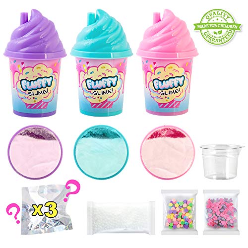 SO DIY Slime Fluffy – Pack de 3 Batidos – SSC 101, Multicolor (Canal Toys SSC101)