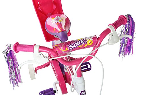 Sonic Daisy Girls - Bicicleta para niña, tamaño XL, color blanco / rosa