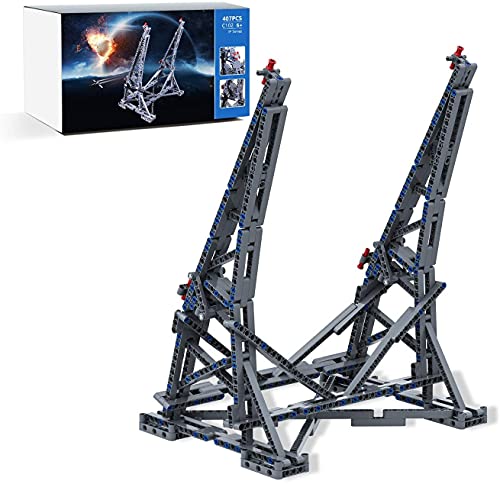 Soporte de exhibición vertical para modelo Lego 75192 Starship, kit de construcción de soporte robusto Millennium Falcon, el mejor regalo para adultos y niños - 407Pcs (modelo Lego no incluido)