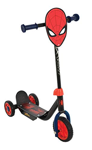 Spider-Man M004008 Tri Scooter, Color Rojo