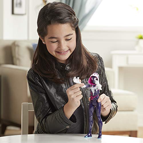 Spiderman Figura Titan Ghost Spider Deluxe, Multicolor (Hasbro E87305X0)