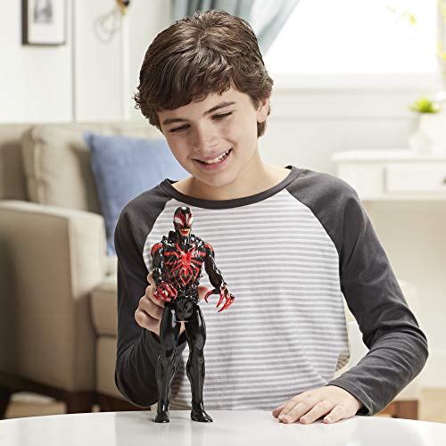 Spiderman Spider-Man Figura Titan Miles Morales Deluxe, Multicolor (Hasbro E87295X0)