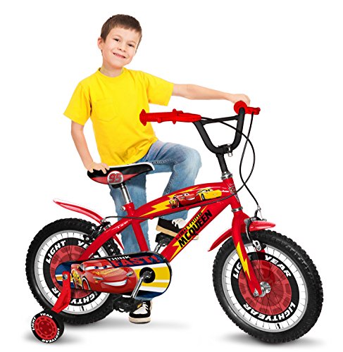 Stamp Bicicleta de 16 Pulgadas – Cars, Color Rojo, (C893027SE)