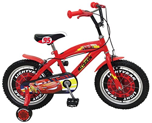 Stamp Bicicleta de 16 Pulgadas – Cars, Color Rojo, (C893027SE)